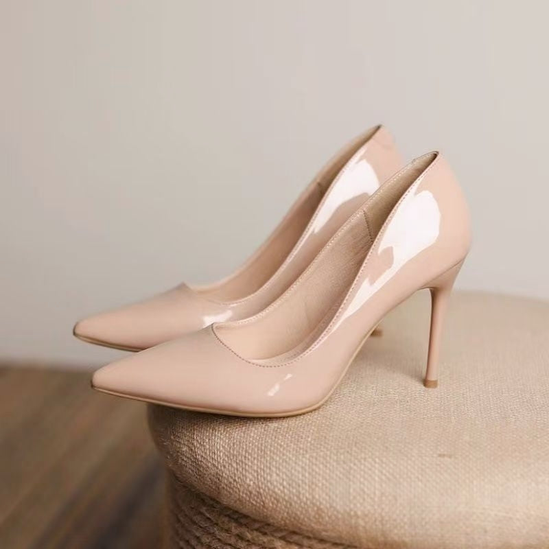 Tacchi Alti a Punta Color Carne/Nudo