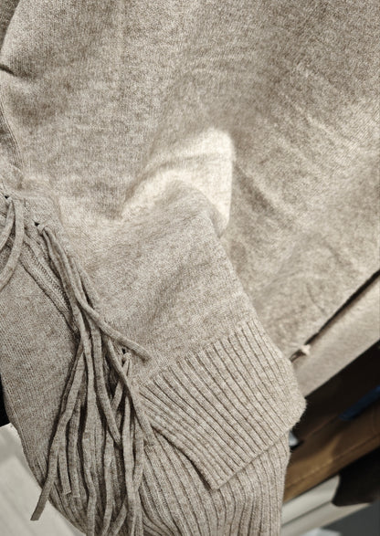 Maglia con Frange e Bordo Irregolare